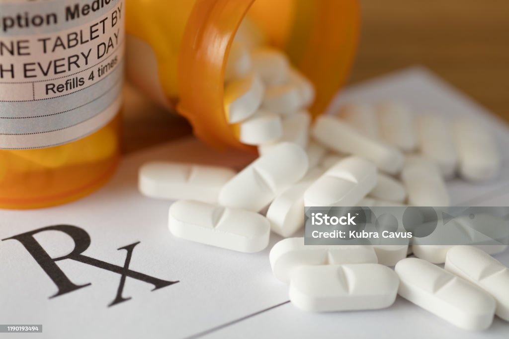 Prescription-Pills Prescription Medicine Stock Photo