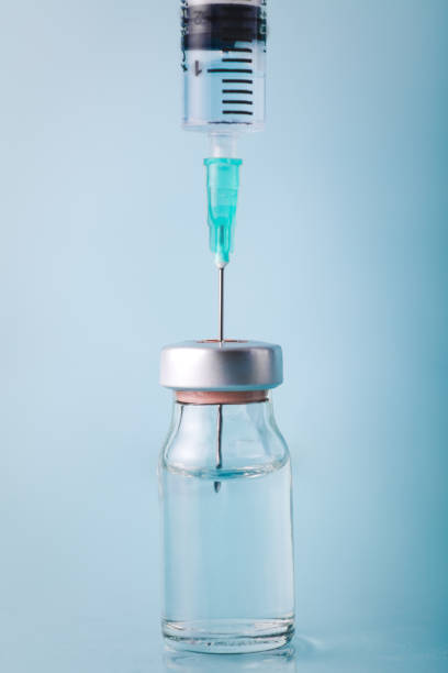 Syringe and Vial stock photo