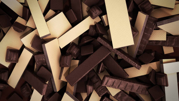 istock wafer candies and wafer biscuits 3d render on white 1190194567