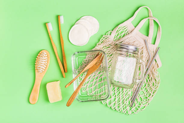 istock Glassware, cotton bag and personal care items 1190195442
