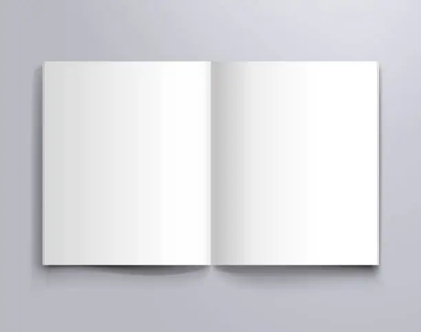 Vector illustration of blank notebook