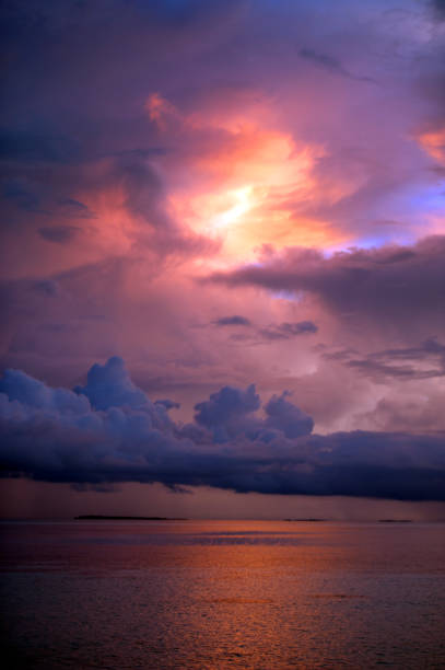 istock Dramatic sky palette portrait, Maldives 1190198400