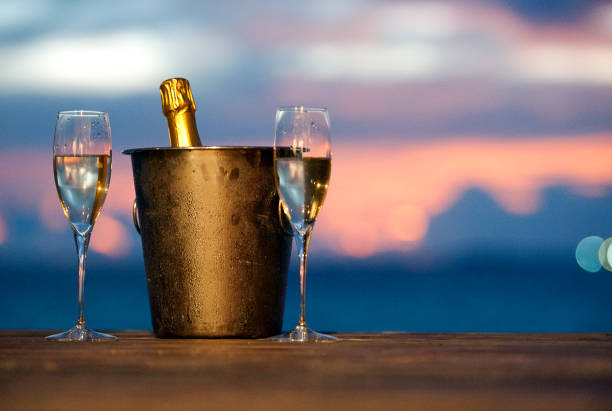 istock Champagne on ice, Maldives 1190198817