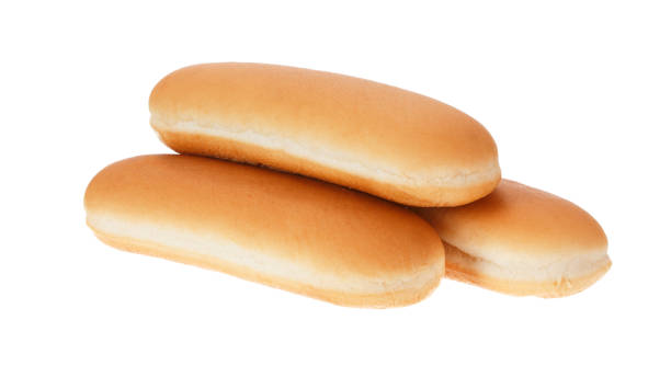 istock Hot dog buns isolated on white background. 1190200632