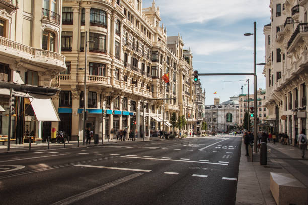 istock Gran Via street in Madrid, Spain 1190203056