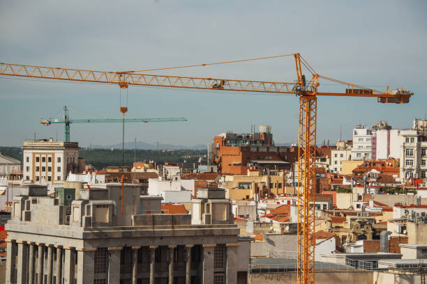 istock Crane at construction site at city 1190203061