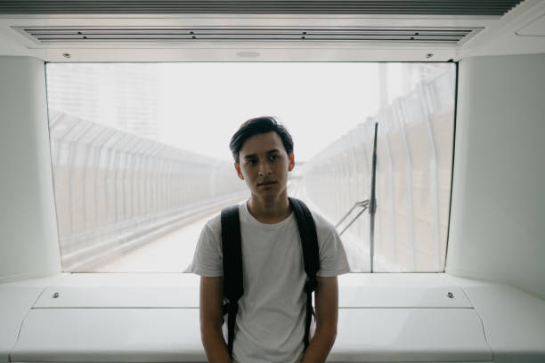 istock Portrait of a Man Commuting a Train 1190203807