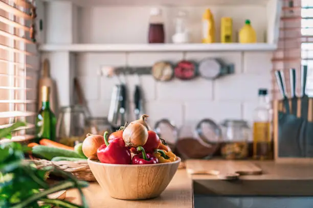 Nice Kitchen in the home with sunlight