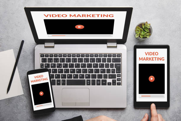 istock Video marketing concept on laptop, tablet and smartphone screen 1190206652