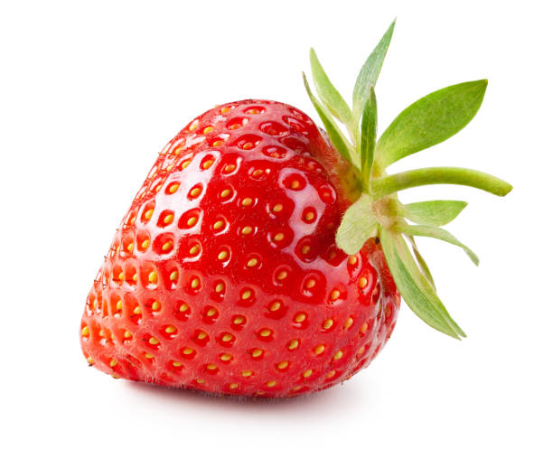 istock Strawberry isolated on white. Whole berry 1190207806