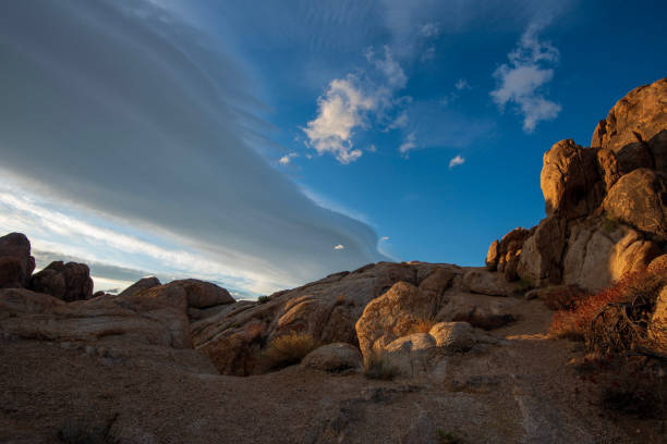 360 degree panorama of red rock mesas in the Utah desert outside of Moab, Utah