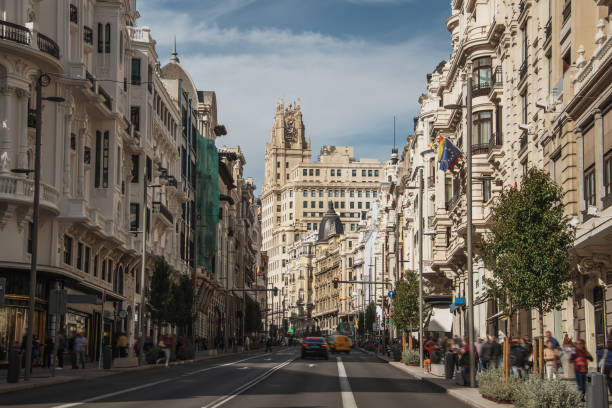 istock Gran Via street in Madrid, Spain 1190211586