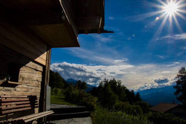 istock Sunbeams in the swiss alps 1190219764