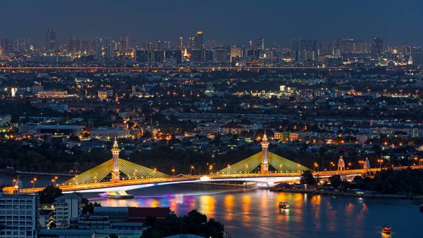 Bangkok city at night