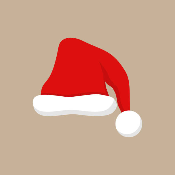 ilustrações de stock, clip art, desenhos animados e ícones de santa xmas party hat - knit hat