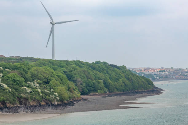 A Wind Turbine on the British Coastline