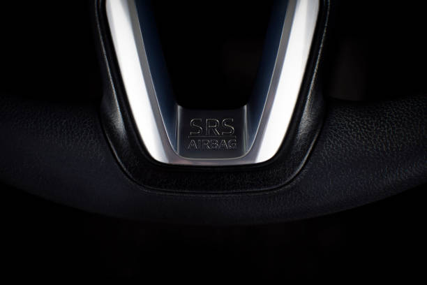istock SRS Airbag icon on steering wheel. 1190228007