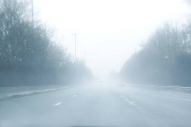 istock Driving with fog 1190232188