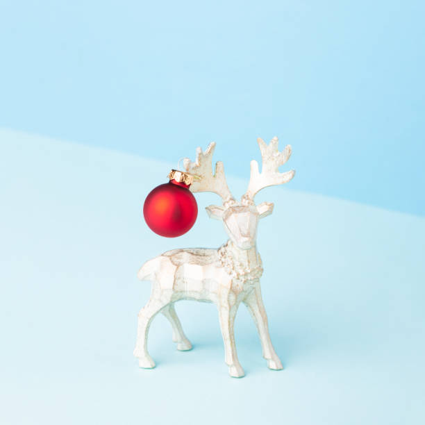 istock Christmas reindeer decorated like a New Year tree. 1190234876
