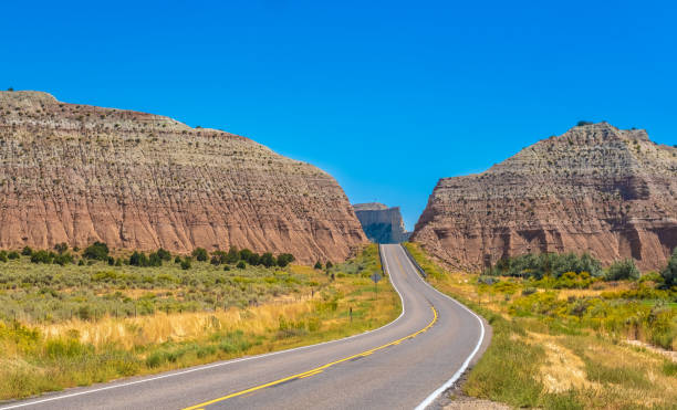 istock Driving on virtually empty roads in sparsely populated areas of Southern Utah 1190235276