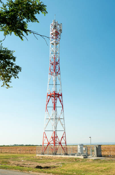 istock 5G antenna for high speed internet distribution. 5G repeaters outside the city. 1190243753