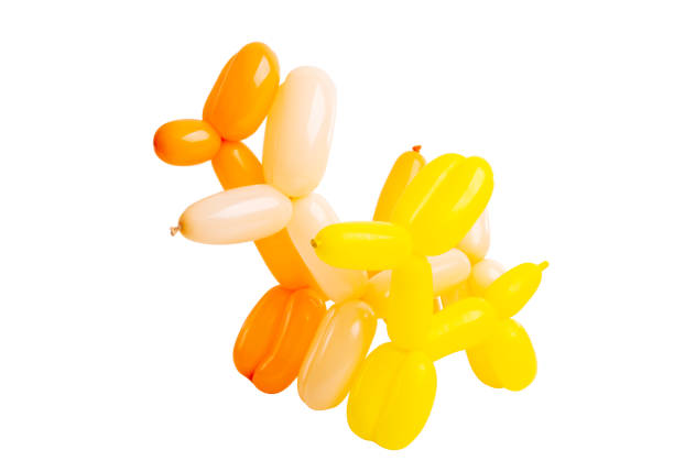 dogs from balloons isolated