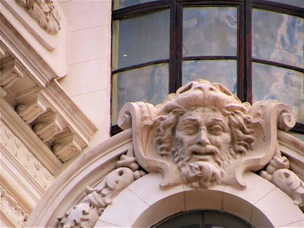istock Decorative detail of the building column. 1190253667