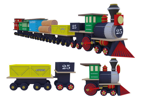 Toy Train And Carriages Isolated On White 3d Render Stock Photo - Download Image Now - iStock Toy Train And Carriages Isolated On White 3d Render Stock Photo - Download Image Now - iStock
