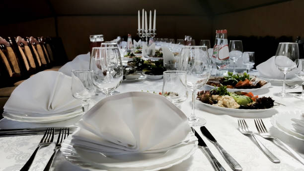 istock Beautifully served table in a restaurant 1190257838