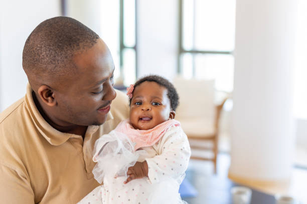 istock Proud Father Showing His Baby Daughter 1190265533