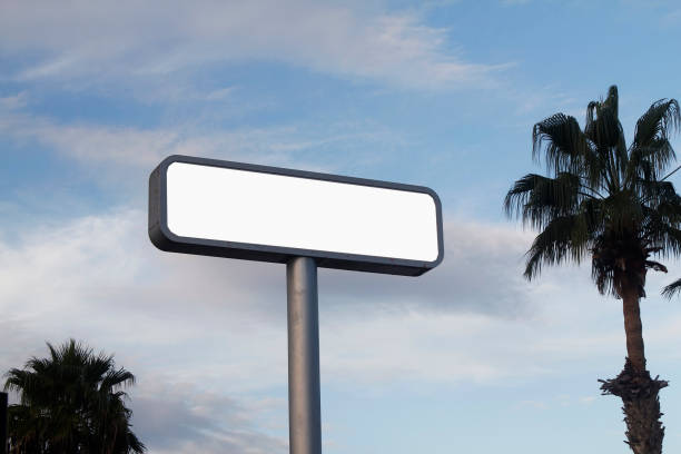 istock blank road sign on blue sky 1190270241
