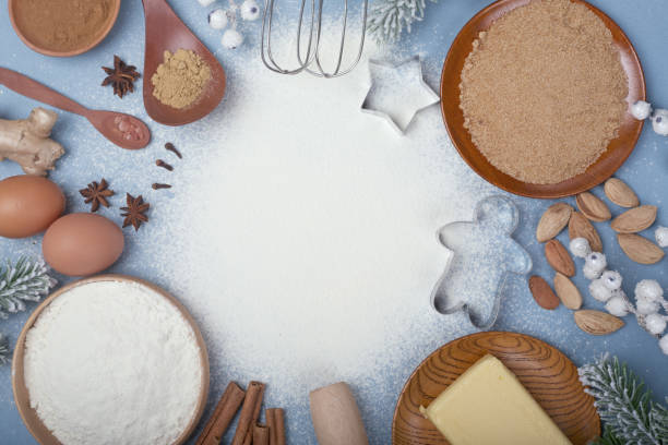 istock Christmas cookie cooking background 1190277045