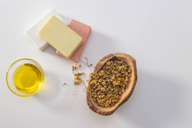 Natural products for beauty to use at home Image of natural and home made organic products to use for beauty and skin care at home castor oil stock pictures, royalty-free photos & images