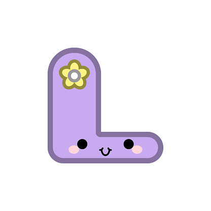 Cute Cartoon Letter L Smiling Face With Eyes And Mouth On White Background Cute Abc Design For Book Cover Poster Card Print On Babys Clothes Pillow Etc Stock Illustration - Download Image Cute Cartoon Letter L Smiling Face With Eyes And Mouth On White Background Cute Abc Design For Book Cover Poster Card Print On Babys Clothes Pillow Etc Stock Illustration - Download Image
