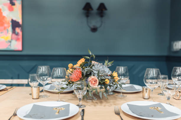 istock Industrial style wedding reception decoration 1190283324