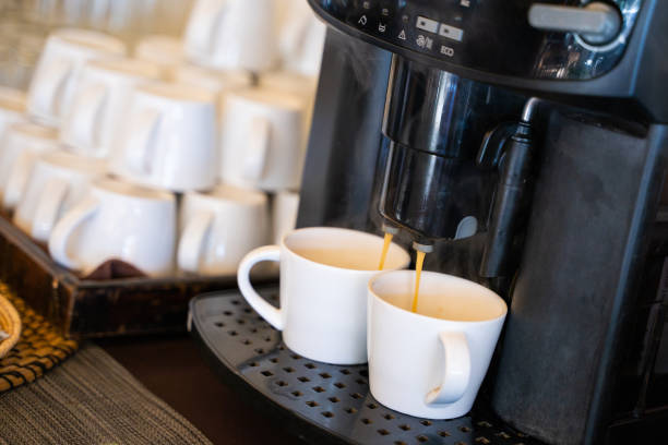 istock close up coffee machine in cafe 1190294051