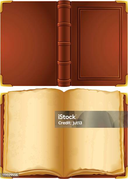 Libro Vecchio - Immagini vettoriali stock e altre immagini di Aperto - Aperto, Libro, Vecchio stile