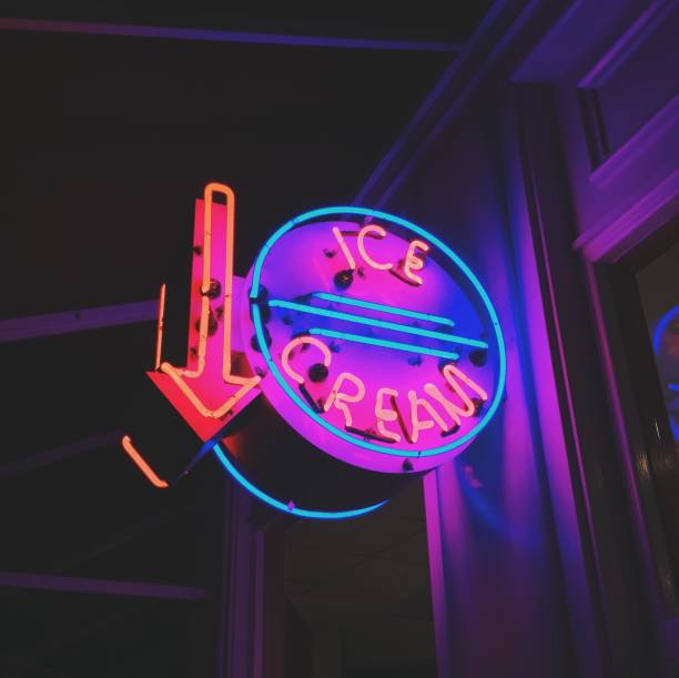 istock Neon Ice Cream Sign 1190298453