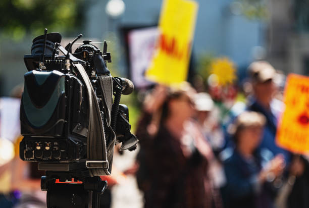 istock News Media Covers Protest 1190299124