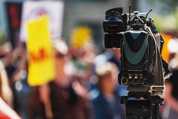 istock News Media Covers Protest 1190299133