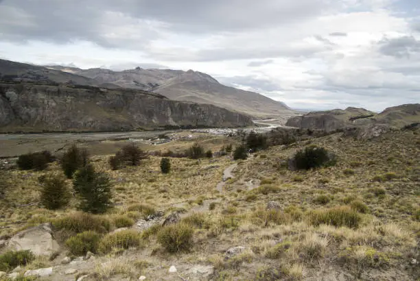 A view of Patagonian scenery near El ChaltÃ©n.