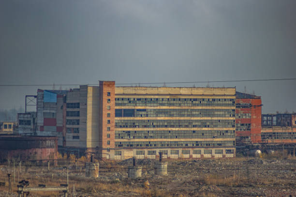 istock Ruins of an abandoned factory 1190301310