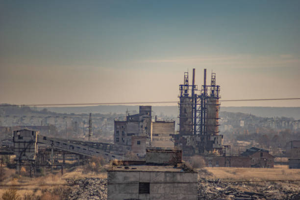 istock Ruins of an abandoned factory 1190301430
