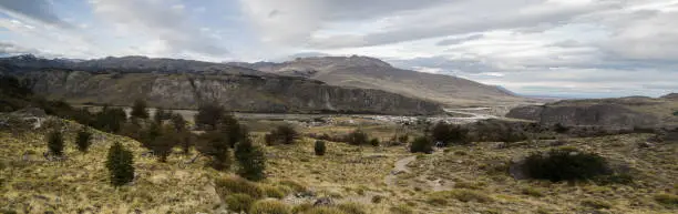 A view of Patagonian scenery near El ChaltÃ©n.