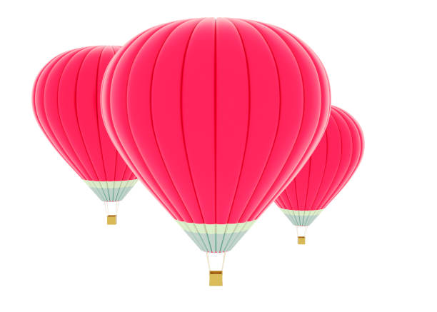 istock Hot air balloon. Isolated on the white background 1190301594