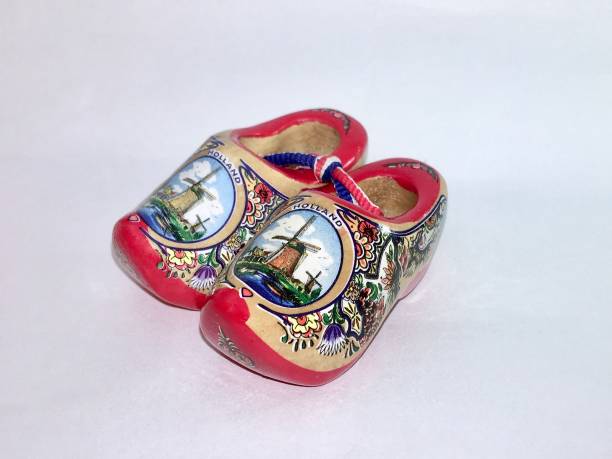 istock Typical wooden holana clogs, multicolored souvenir 1190308728