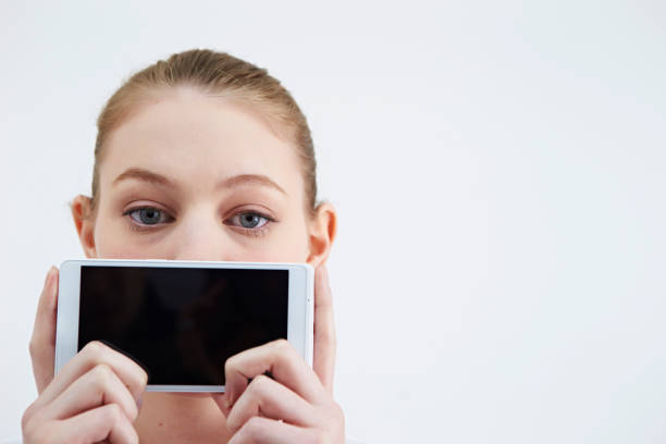istock Caucasian woman with phone 1190312006
