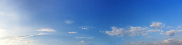 istock Panorama sky with cloud on a sunny day. Beautiful cirrus cloud. 1190319049