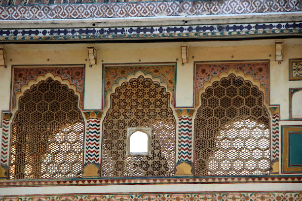 istock Marble Gallery, Amer Palace, Jaipur 1190320675