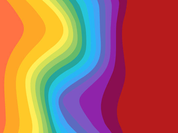 Background rainbow flag colors Vector illustration of an abstract background with the rainbow flag colors. rainbow swirls stock illustrations